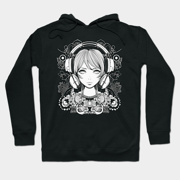 Cute Kawaii Girl Hoodie by SzlagRPG